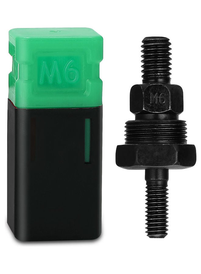 Pull Rod Replacement Riveting Heads Black/Green 5.80x2.50x2.50cm 