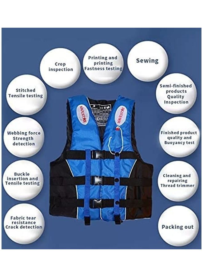 Swim Life - Swim Life Jacket Blue Good Quality Durable And Comfortable 39-16-3340 45x40x30cm - Image 1