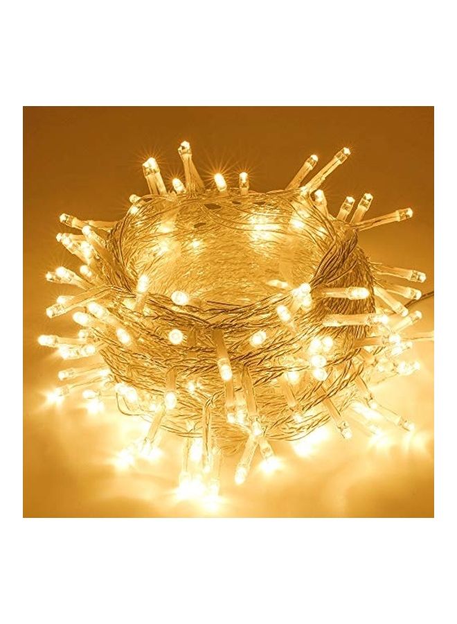 طقم شريط إضاءة مكون من 200 ضوء LED ب8 أوضاع أبيض دافئ 66قدم - Image 1