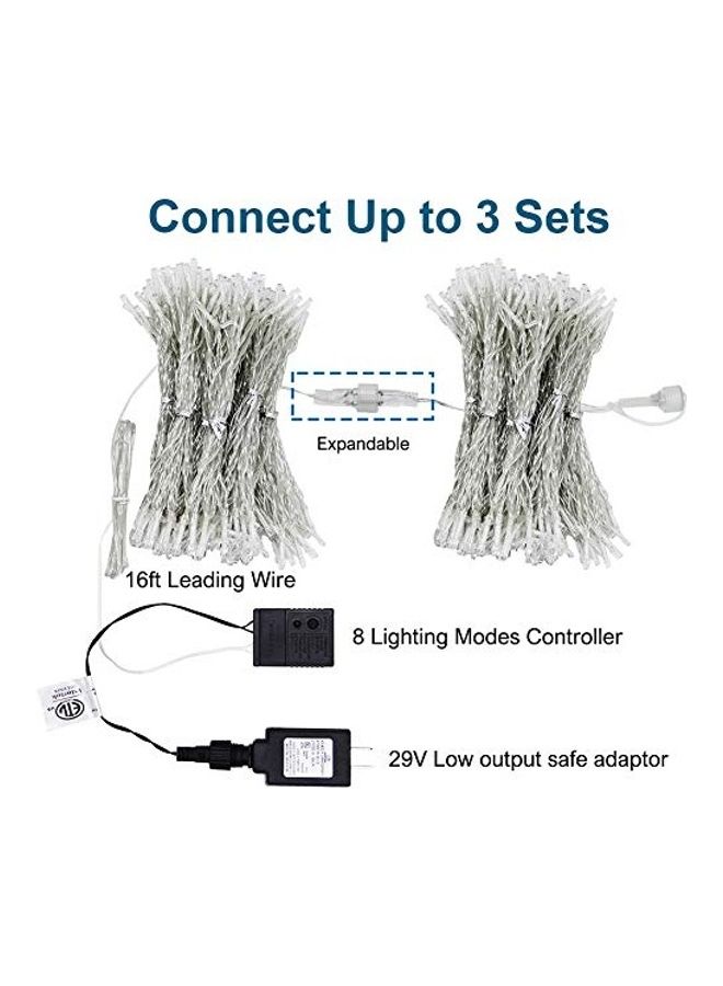 ماجيفت شريط إضاءة مكون من 304 مصباح LED ب8 أوضاع مع جهاز تحكُّم عن بعد 9.8x9.8قدم - Image 4