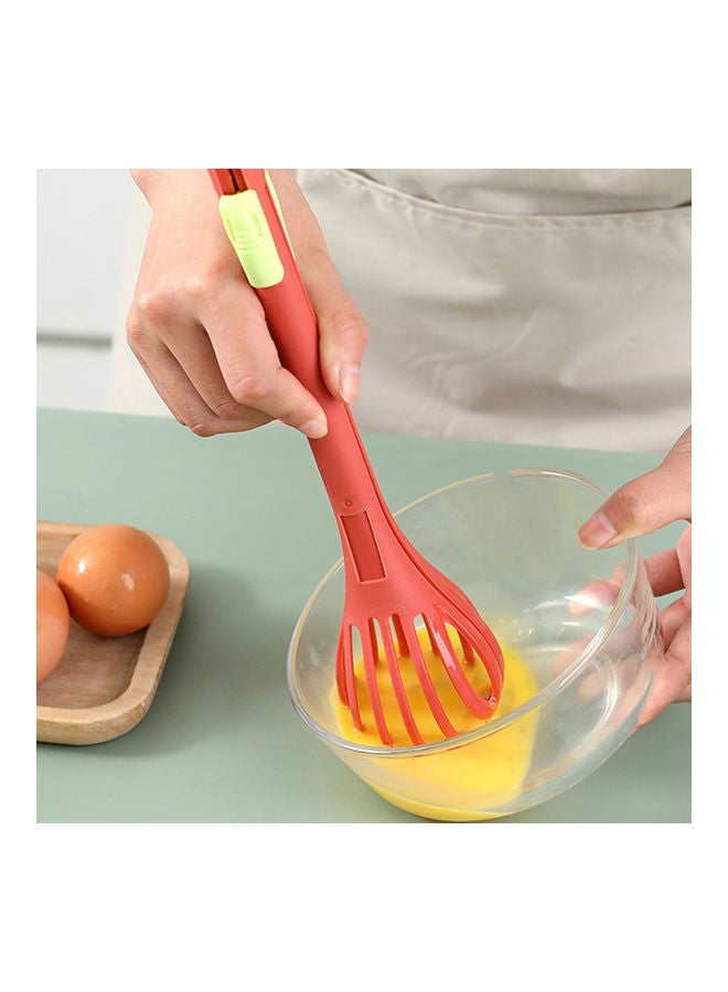 Generic - 2 In 1 Multi-use Anti-slid Handle Egg Whisk Red 29x8x2.5cm - Image 1