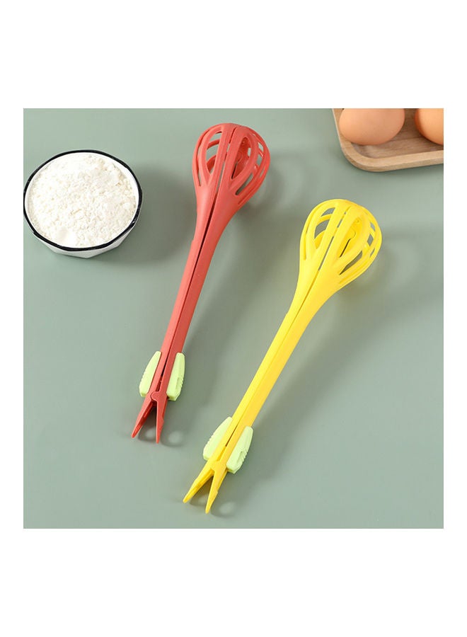 Generic - 2 In 1 Multi-use Anti-slid Handle Egg Whisk Red 29x8x2.5cm - Image 1