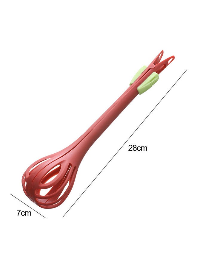 Generic - 2 In 1 Multi-use Anti-slid Handle Egg Whisk Red 29x8x2.5cm - Image 1