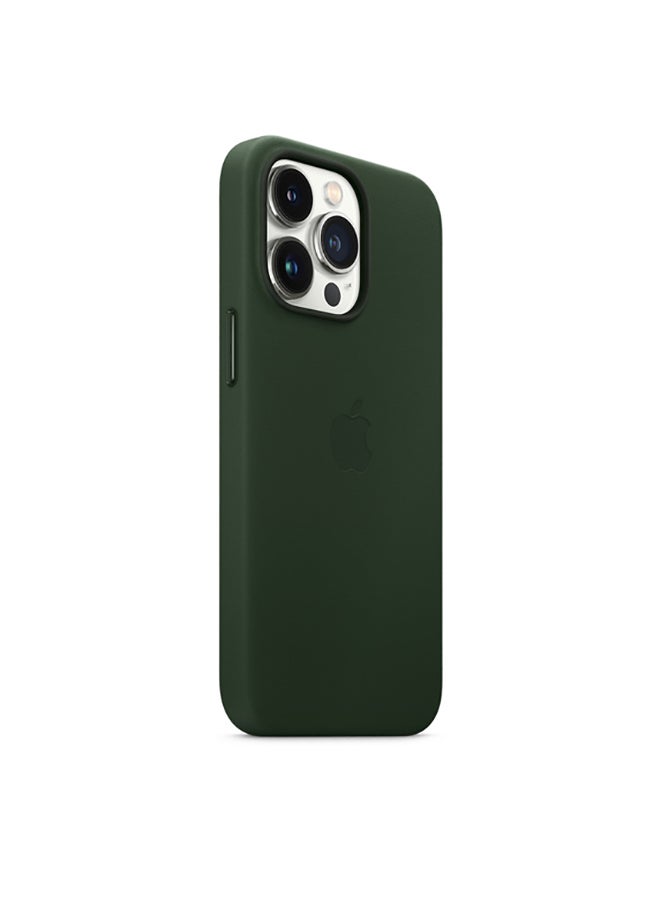 Apple iPhone 13 Pro Leather Case with MagSafe Sequoia Green - Image 2