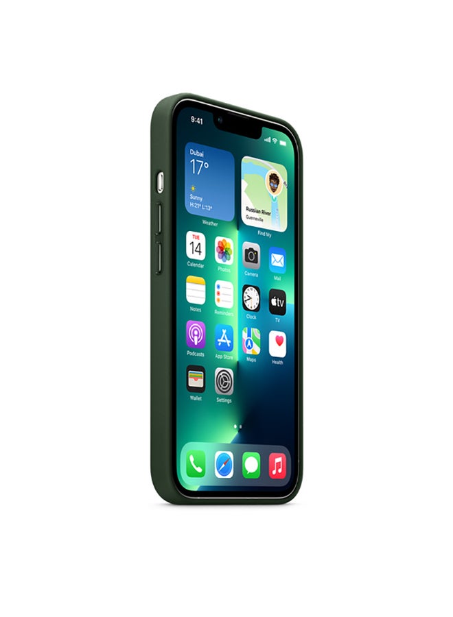 Apple iPhone 13 Pro Leather Case with MagSafe Sequoia Green - Image 3