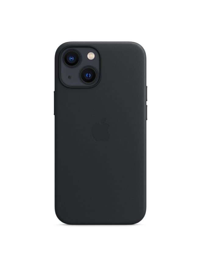 iPhone 13 mini Leather Case with MagSafe Midnight