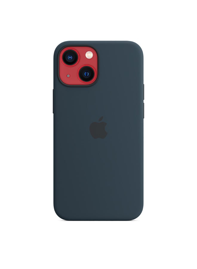 ابل  غطاء حماية من السيليكون مع ماج سيف لهاتف آيفون 13 ميني أزرق أبيس - Image 2