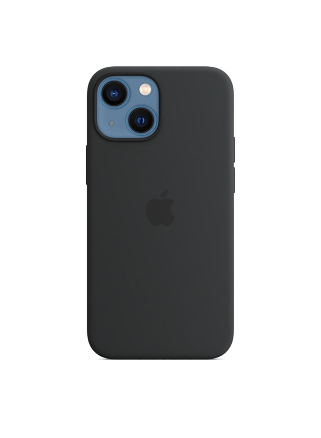 Apple - iPhone 13 mini Silicone Case with MagSafe Midnight - Image 1