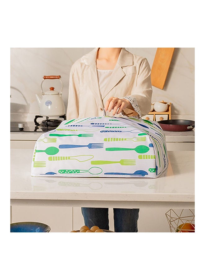 Large Capacity Heat Retaining Oxford Cloth Protective Foldable Kitchen Dustproof Waterproof Food Cover Pink/Red 36x36x15cm - Image 3