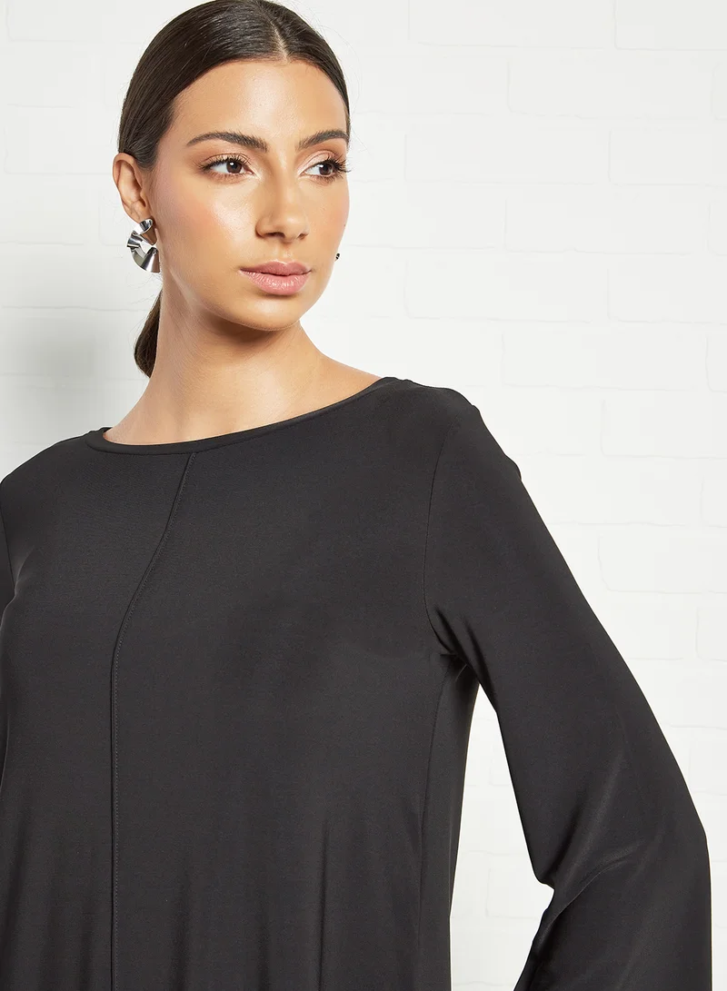 Max Mara Leisure Rivolo Stretch Jersey Blouse Black