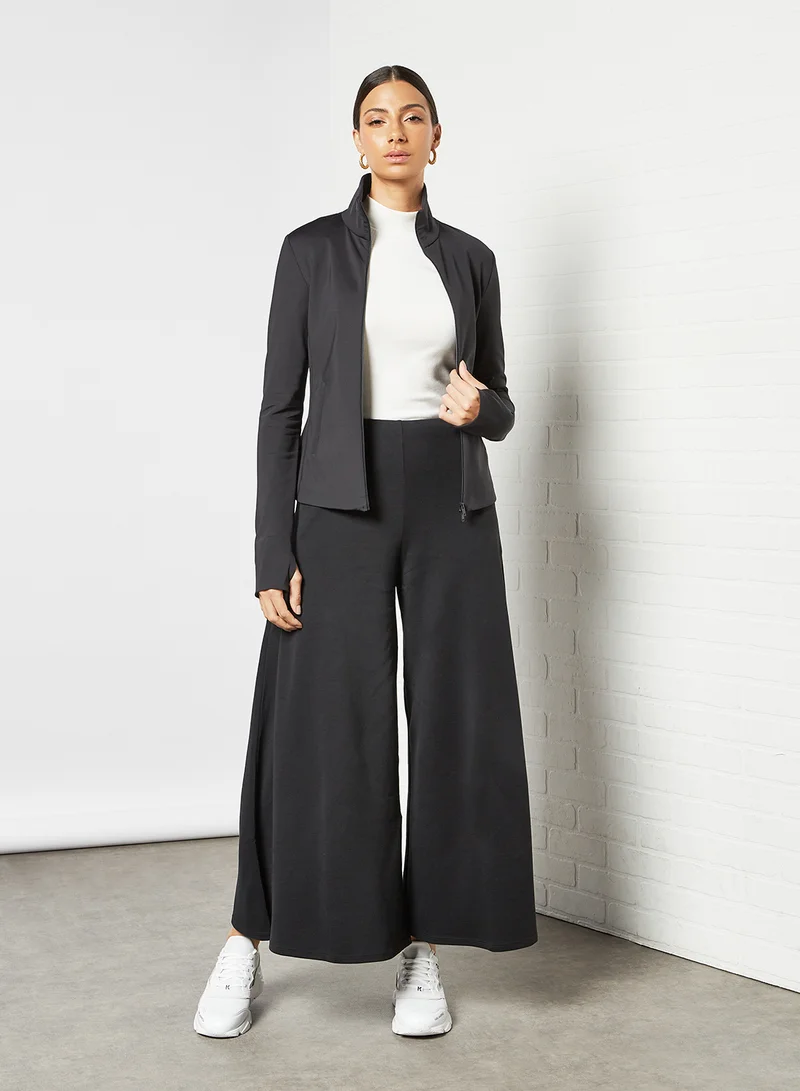 Max Mara Leisure High Neck Jacket Black