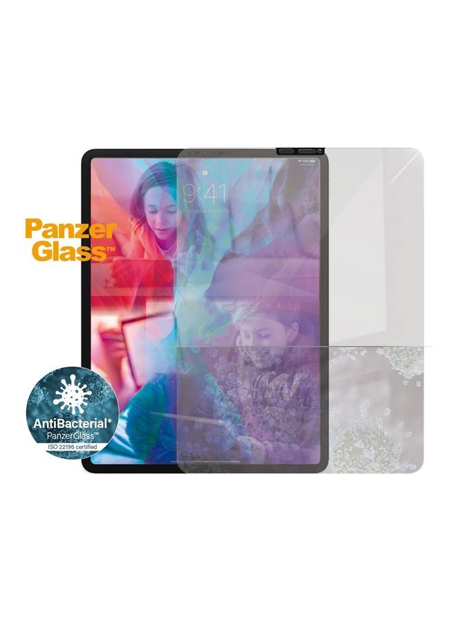 بانزرجلاس لاصقة حماية للشاشة بتصميم منزلق لجهاز آي باد برو مقاس 12,9 بوصة إصدار 2021/2020/2018 شفاف - Image 1