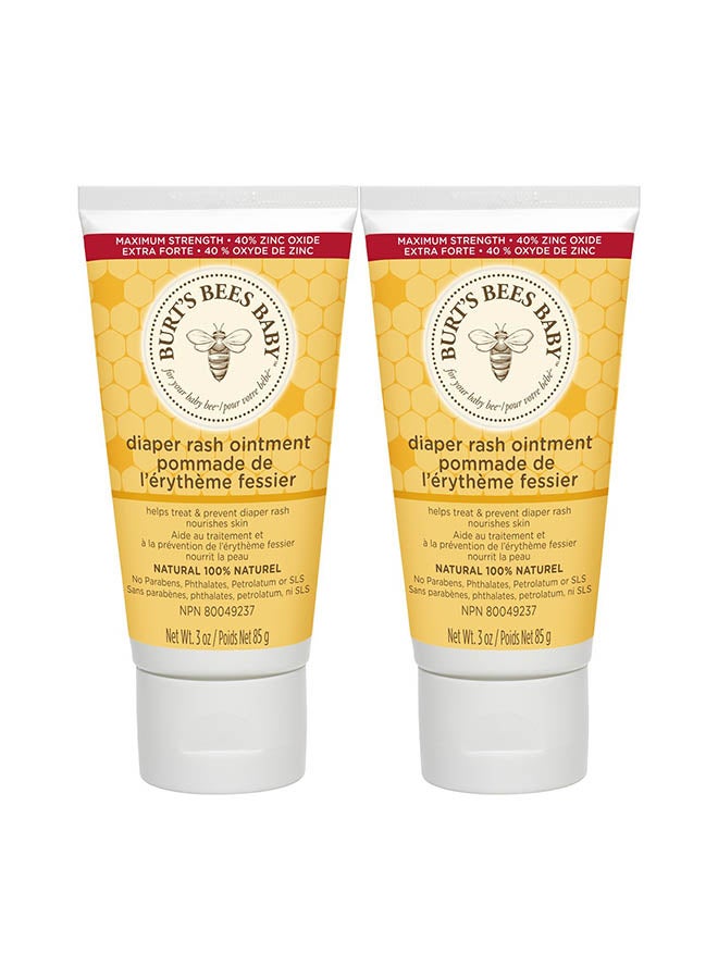 Burt's Bees Pack Of 3 Natural Diaper Rash Ointment - Image 1