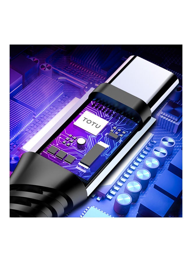 توتو كابل شحن سريع من USB-A إلى Type-C أحمر  - Image 3