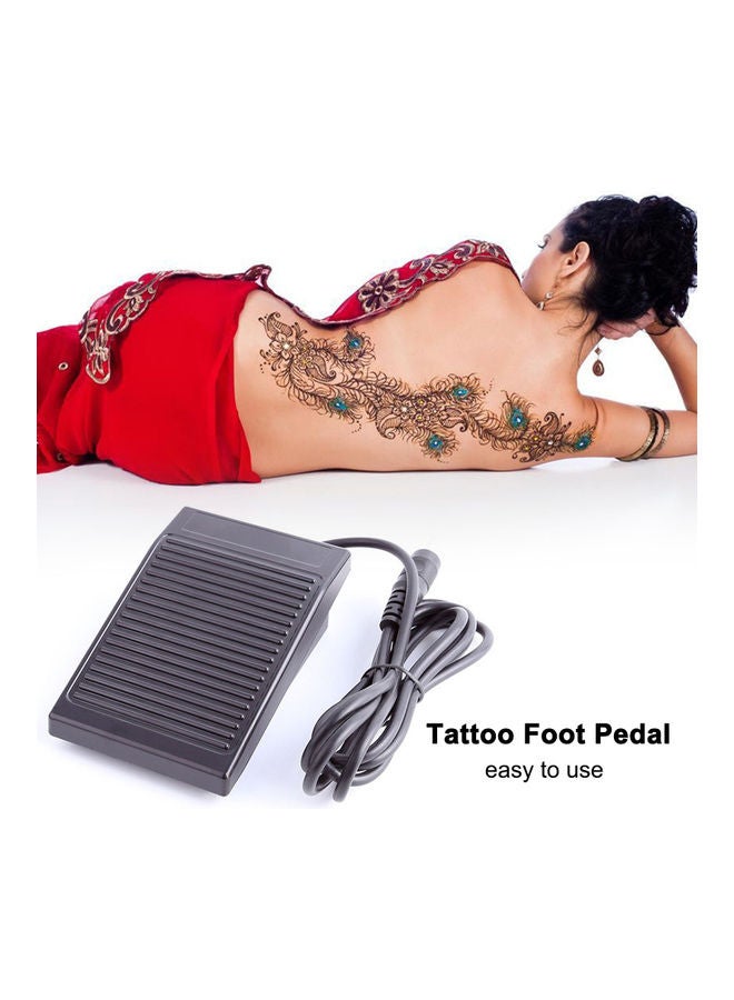 دواسة قدم من البلاستيك لماكينة رسم التاتو أسود - Image 5