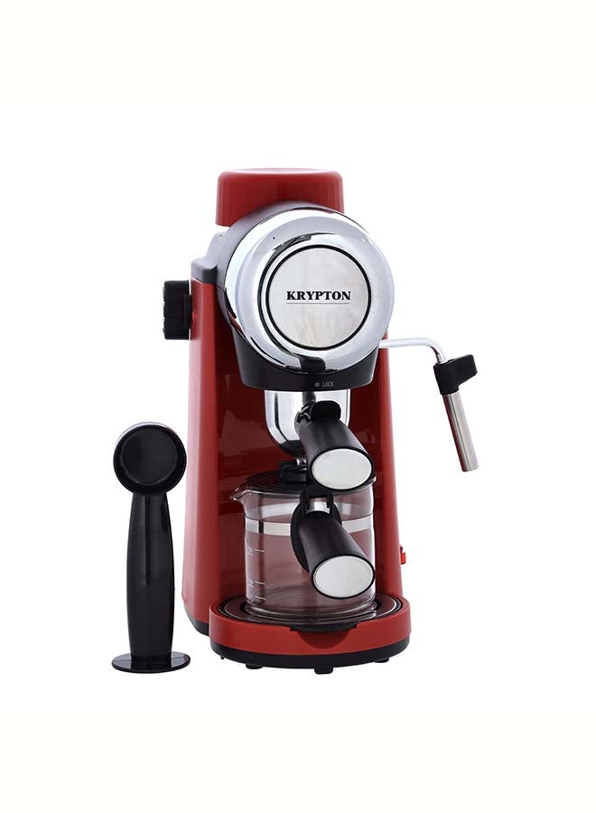 KRYPTON Espresso Coffee Machine 0.24 L 800 kW KNCM6319 Red  - Image 1