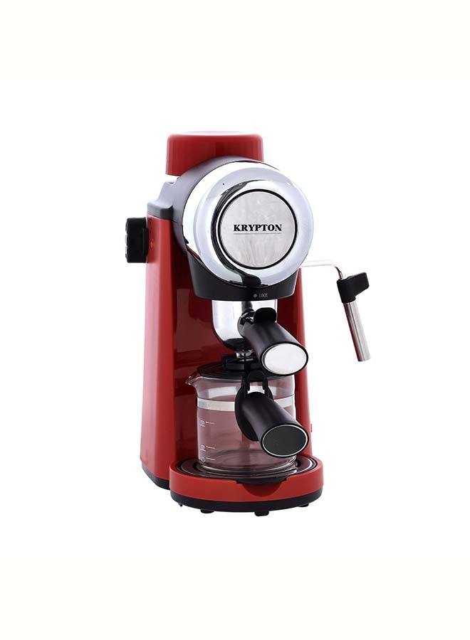KRYPTON Espresso Coffee Machine 0.24 L 800 kW KNCM6319 Red  - Image 2