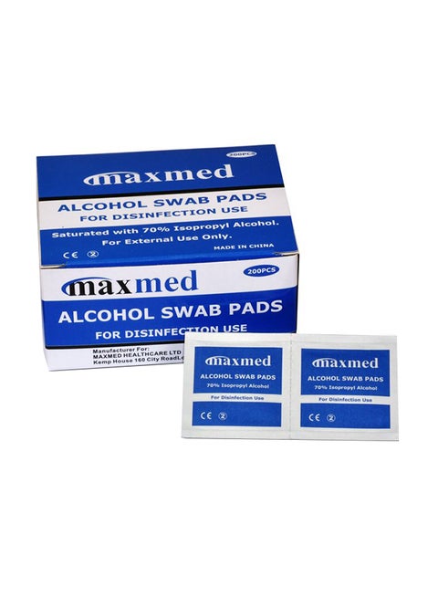 200-Piece Alcohol Swab Pads