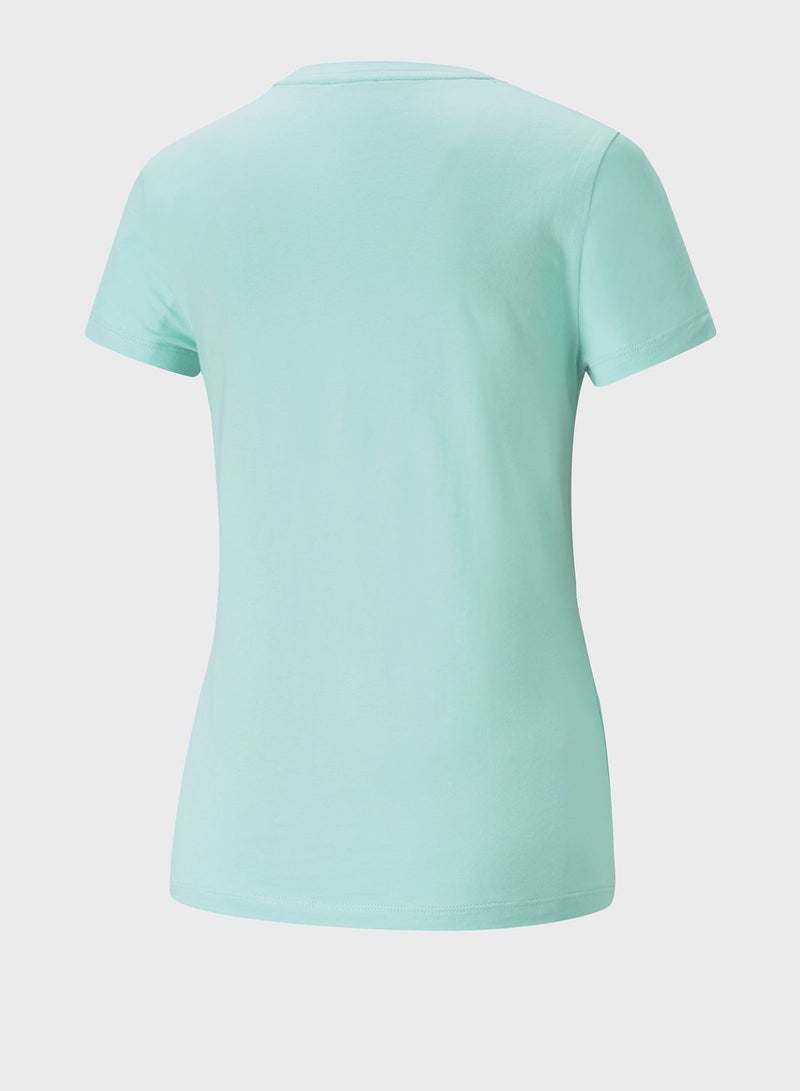 بوما تيشيرت بفتحة رقبة مستديرة مزين بشعار كحلي بنمط الجاكار - Image 2