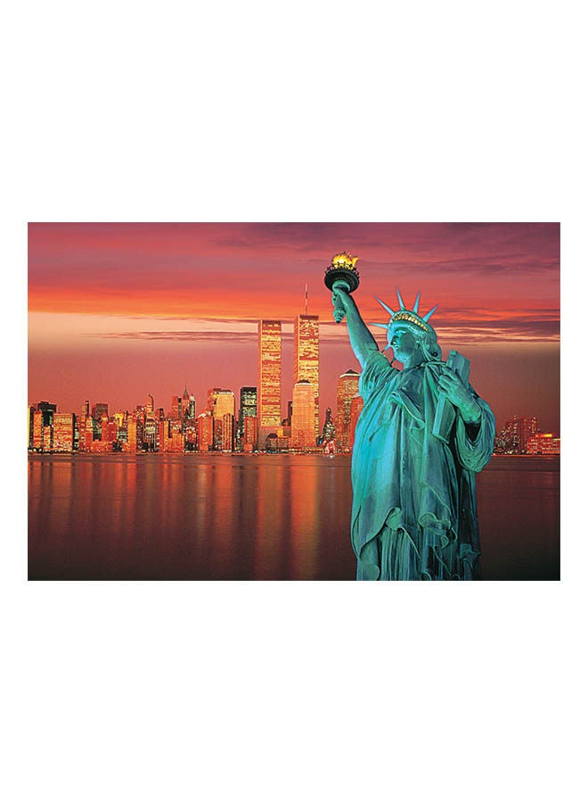 توماكس أحجية قطع تركيب بتصميم تمثال الحرية من 1000 قطعة (تضيء في الظلام) 50x75سم  - Image 1