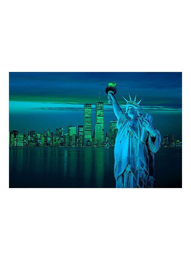 توماكس أحجية قطع تركيب بتصميم تمثال الحرية من 1000 قطعة (تضيء في الظلام) 50x75سم  - Image 2
