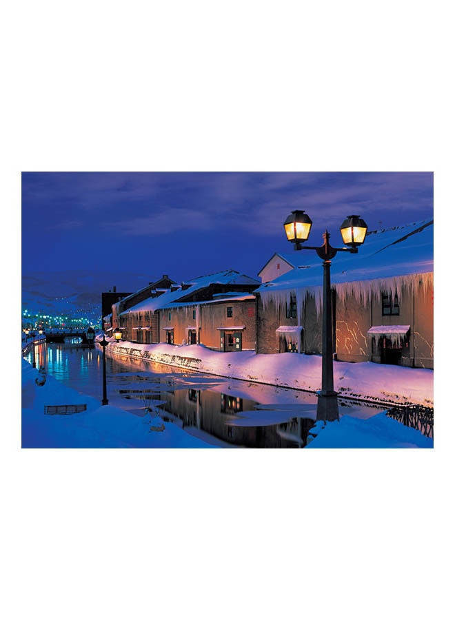 توماكس لعبة أحجية قطع تركيب بطبعة قناة أوتارو في الليل، اليابان من 1000 قطعة (تضيء في الظلام) 50x75سم - Image 1