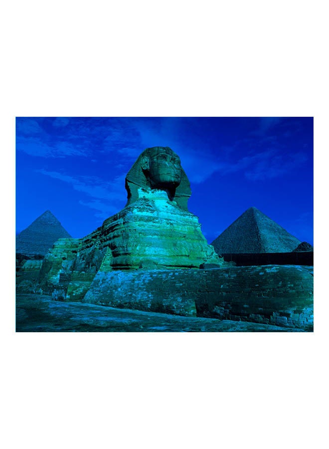أحجية قطع تركيب بتصميم تمثال أبو الهول من الجيزة في مصر مكونة من 500 قطعة (تضيء في الظلام) 38x52سم