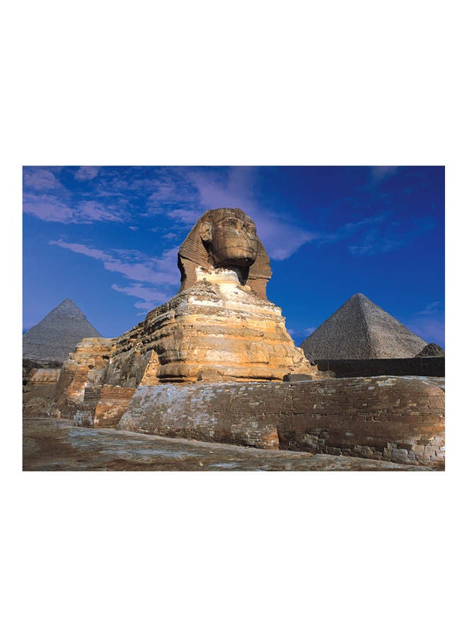 أحجية قطع تركيب بتصميم تمثال أبو الهول من الجيزة في مصر مكونة من 500 قطعة (تضيء في الظلام) 38x52سم