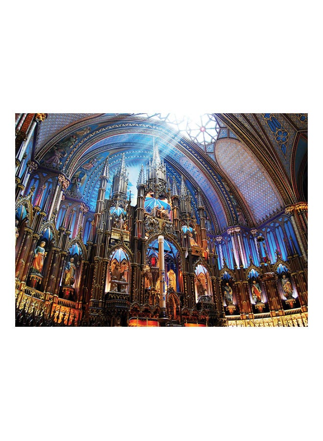 توماكس أحجية قطع تركيب بتصميم كنيسة نوتردام في مونتريال، كندا مكونة من 500 قطعة (تضيء في الظلام) 38x52سم - Image 1