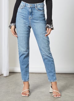 NEW LOOK Essential Mom Jeans Blue  - Image 1