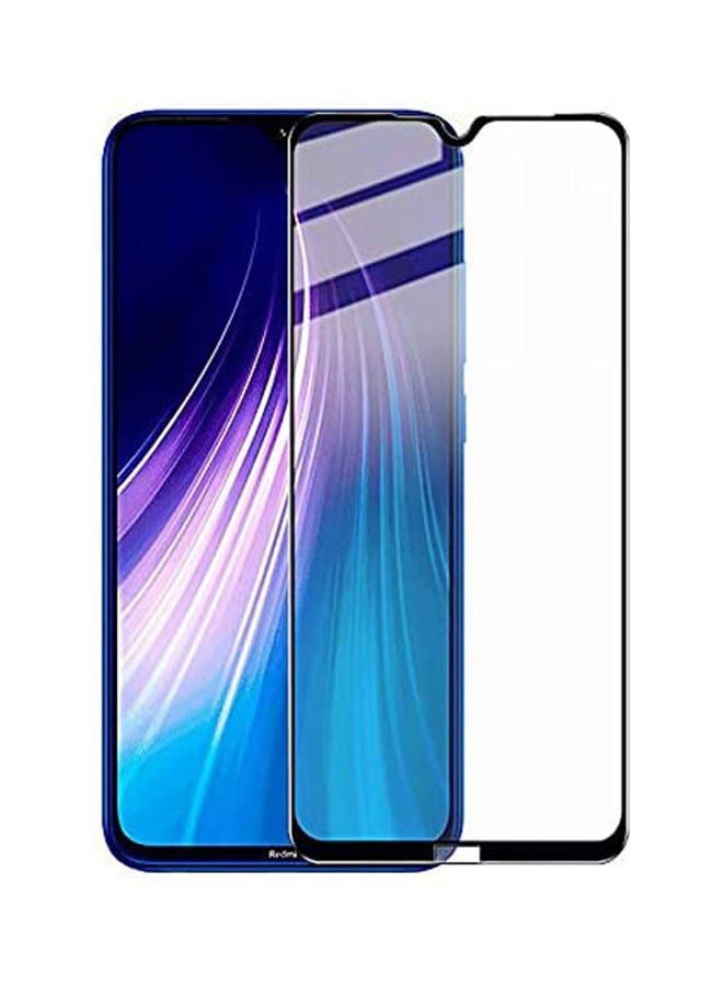 9D Tempered Glass Full Glue Screen Protector For Xiaomi Redmi 8A Clear/Black - Image 1