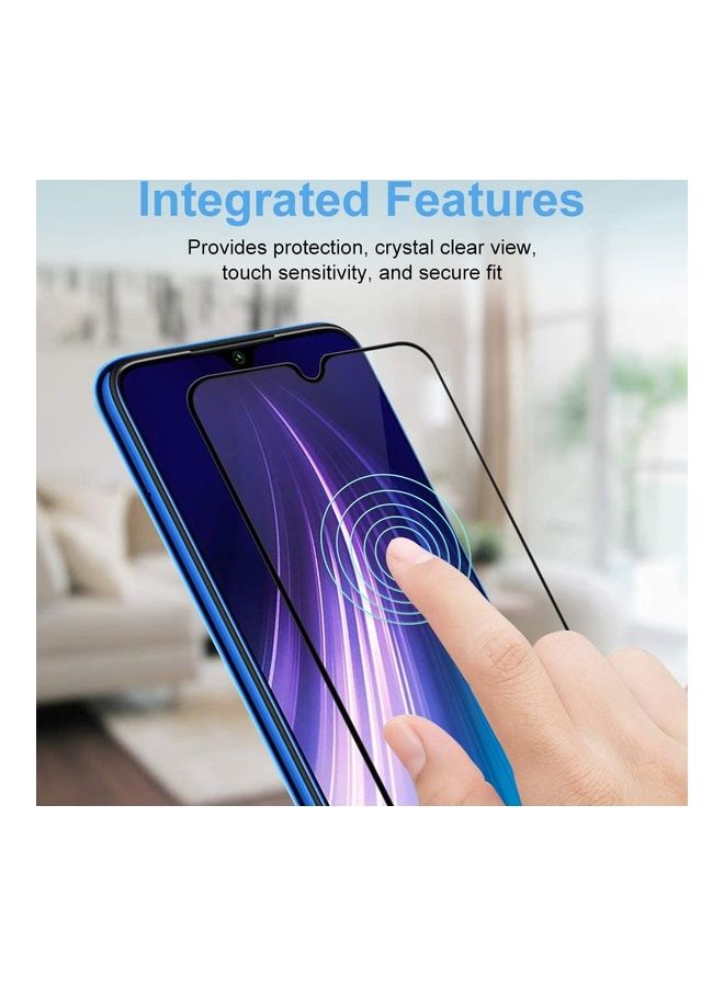 9D Tempered Glass Full Glue Screen Protector For Xiaomi Redmi 8A Clear/Black - Image 5