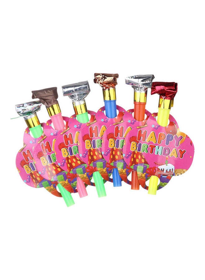 Happy Birthday Party Horns, Set Of 6  - Image 1