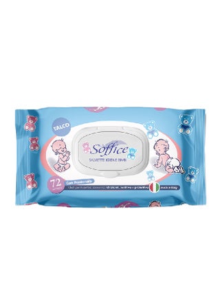 72-Piece Talco Baby Wipes White 180×169mm - v1631798785/N50925592A_1