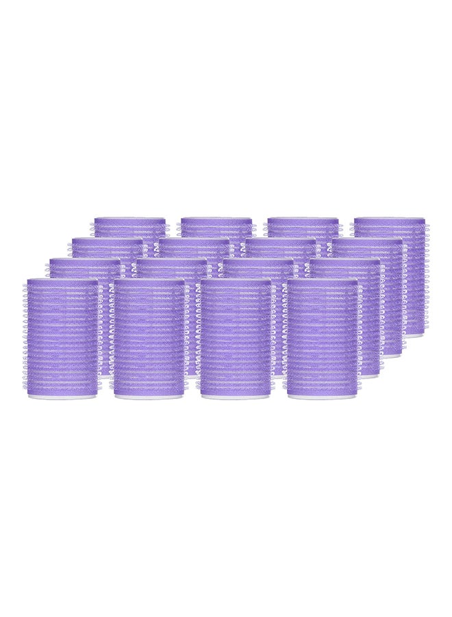 THE UM24 - 16-Piece Self-Grip Holding Hair Roller Set Purple - Image 1