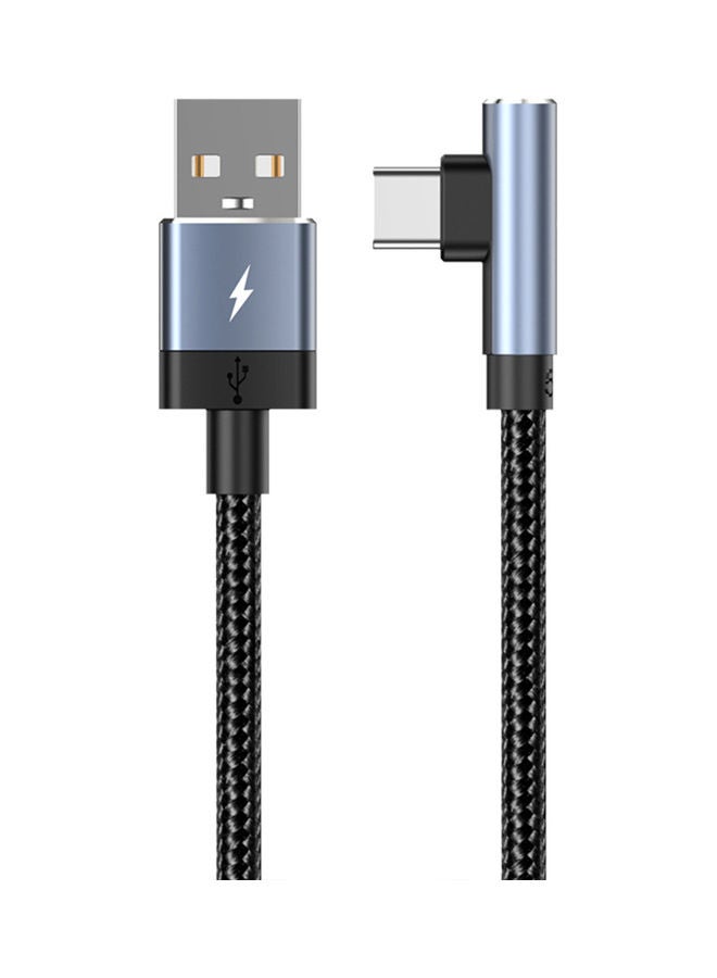 توتو كابل شحن سريع بمنفذ USB A إلى Type-C بسرعة 5 أمبير أسود  - Image 1