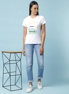 Graphic Printed T-Shirt White - v1631816369/N48932859V_3