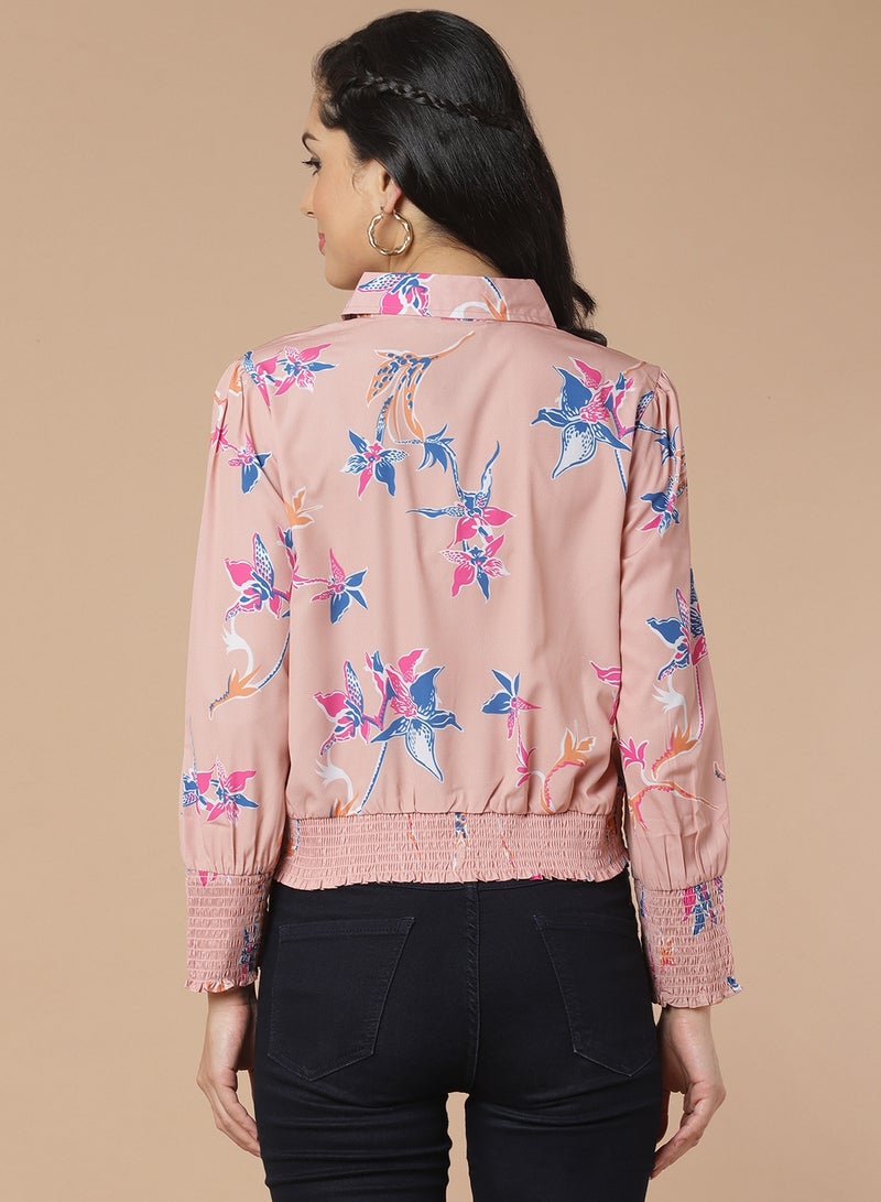 Aila - Casual All Over Print Shirt Multicolour - Image 1