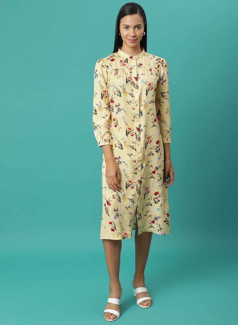 Aila - All Over Print Dress Multicolour - Image 1