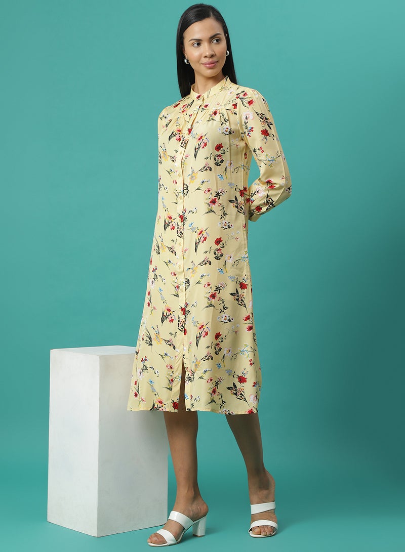 Aila - All Over Print Dress Multicolour - Image 1