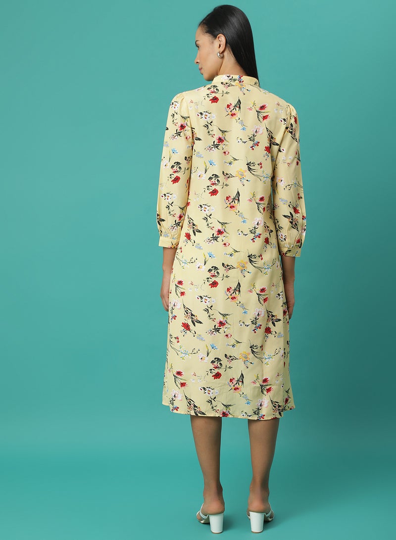Aila - All Over Print Dress Multicolour - Image 1