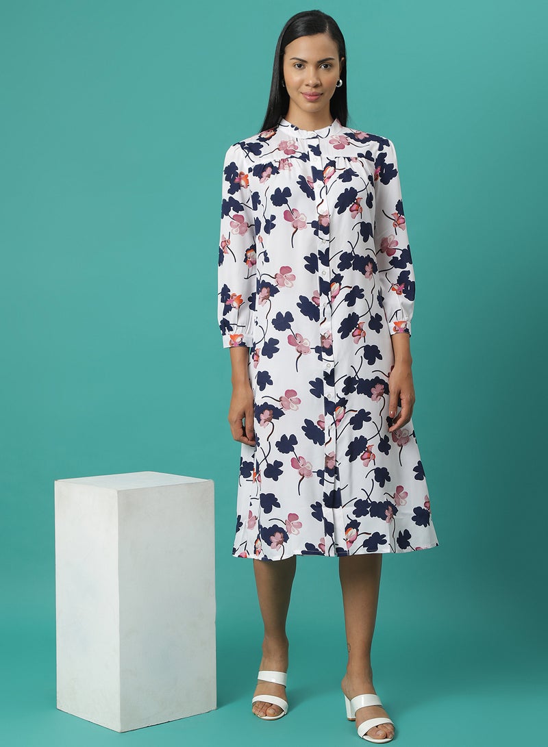 Aila - All Over Print Dress Multicolour - Image 1