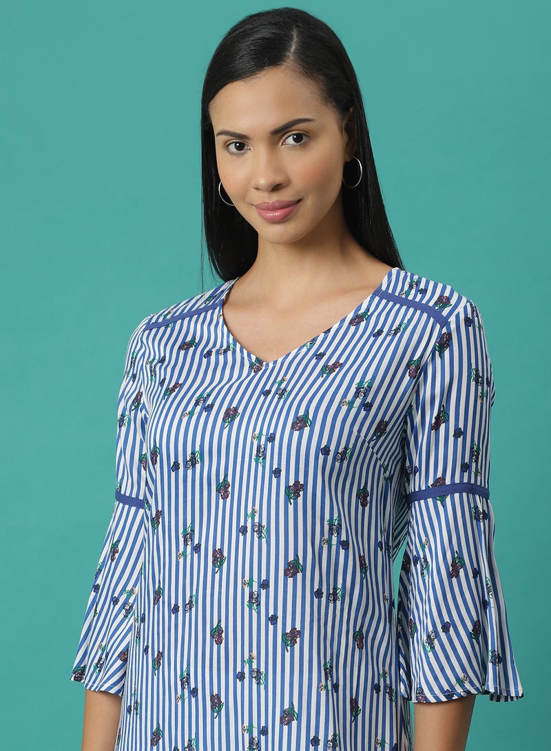 Aila - Printed Mini Dress Multicolour - Image 1