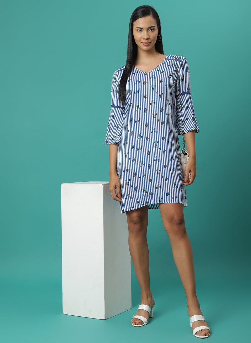 Aila - Printed Mini Dress Multicolour - Image 1