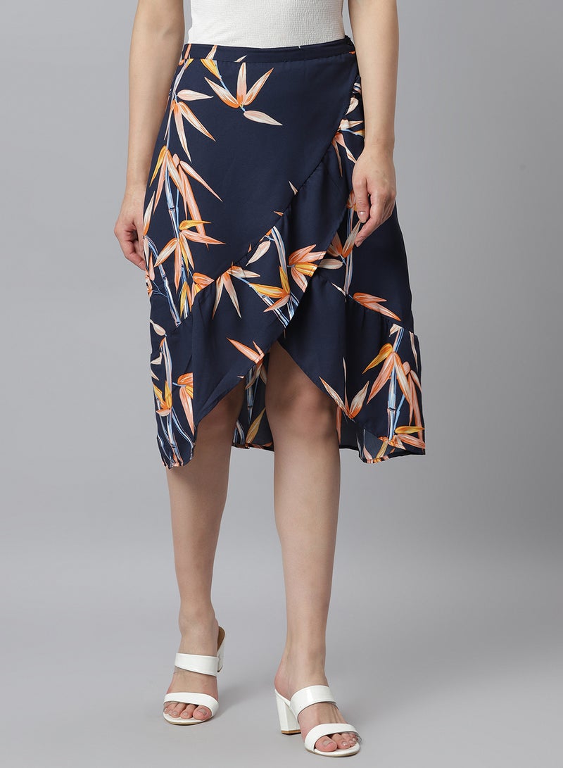 Aila - Casual Printed Skirt Multicolour - Image 1