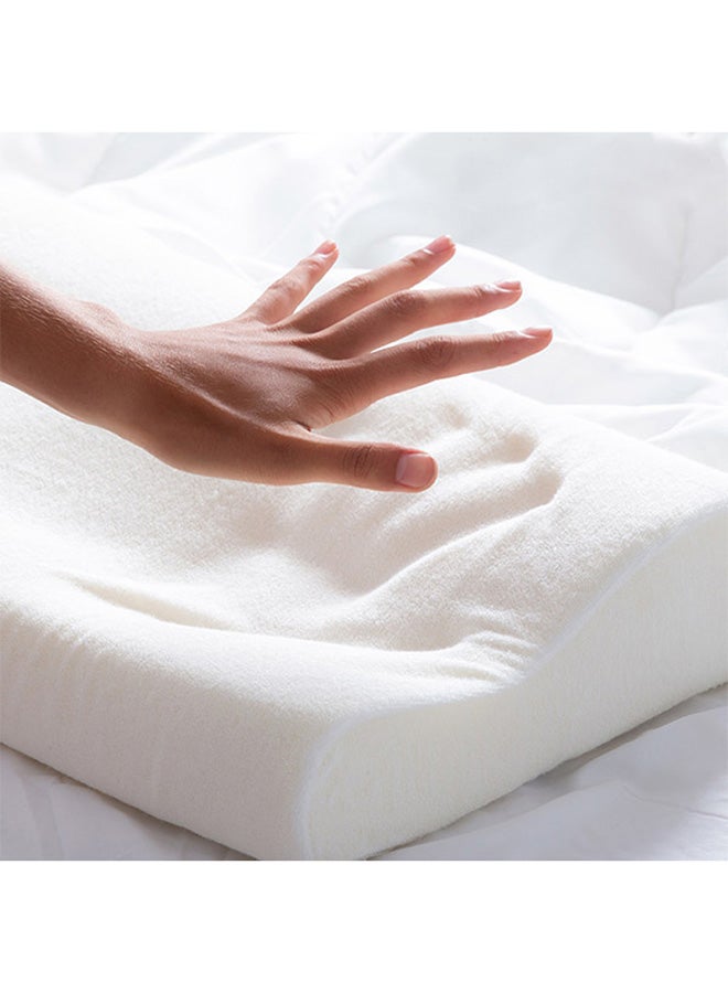 كانون وسادة منحنية الشكل memory_foam بيج 61x36x12.5سم - Image 2