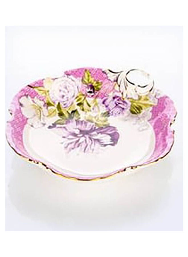 Colorful Ceramic Plate For Nuts Multicolour 15cm