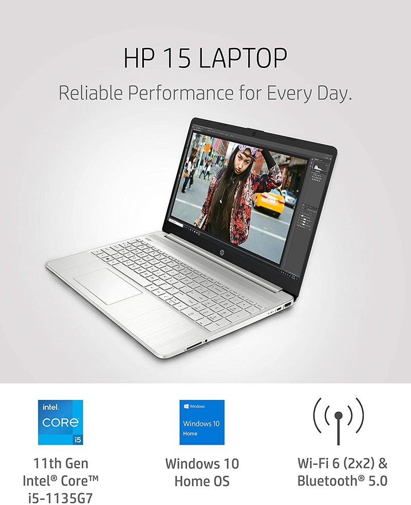 HP - Renewed - 15s-du3032TU (2020) Laptop With 15.6-Inch Display, Intel Core i5 Processor/11th Gen/12GB RAM/512GB SSD/Intel UHD Graphics Silver - Image 1
