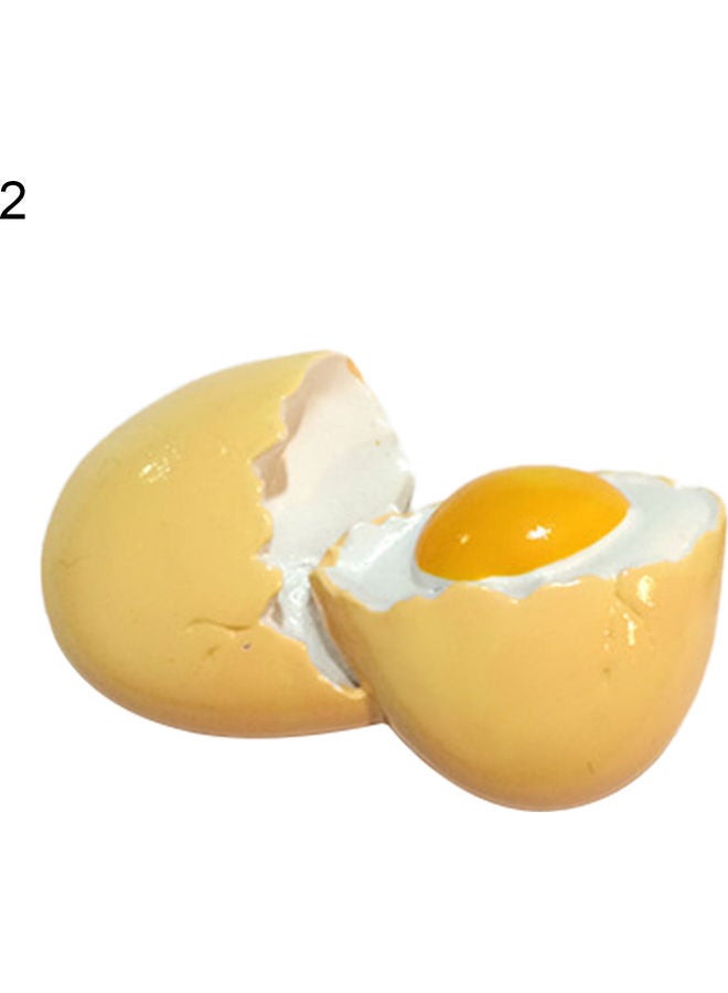 Food Shaped 3D Design Refrigerator Magnet Yellow/White