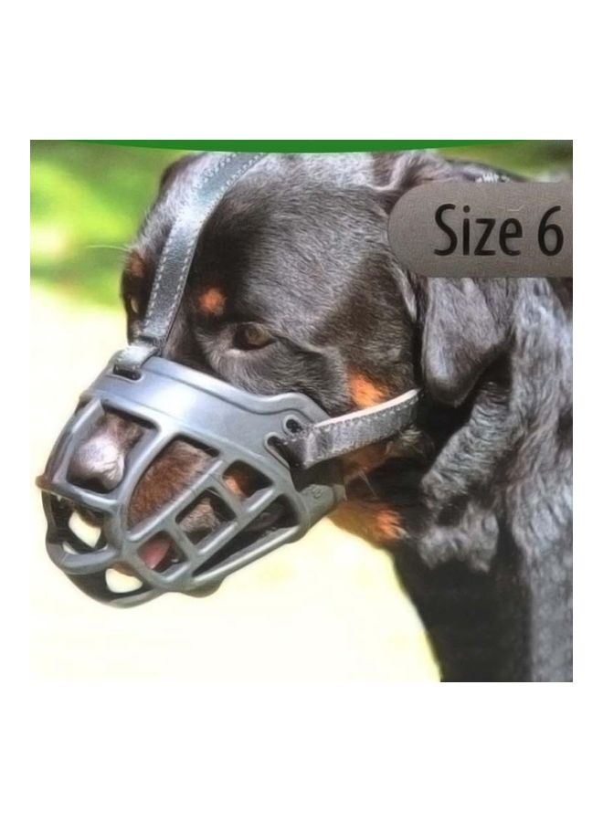 بي جي إم Mesh Breathable Silicone Anti-Bite and Anti-Call Pet Muzzle - Number 5 Red/Black - Image 5